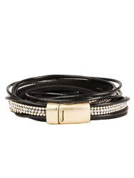 Flaunt Double Wrap Leather Bracelet