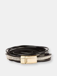 Flaunt Double Wrap Leather Bracelet