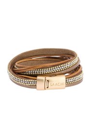 Flaunt Double Wrap Leather Bracelet