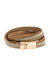 Flaunt Double Wrap Leather Bracelet