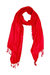 Floral Woven Scarf - Red