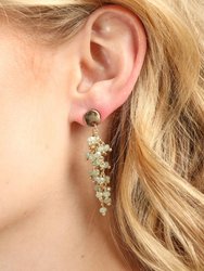 Florus Beaded Dangle Earring - Green