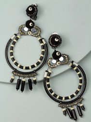 Gatz Clip-On Statement Earring - Black