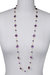 Gemstone Long Necklace - Purple