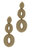 Gold Beaded Statement Earring