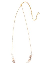Gold Plated Motee Pearl Necklace - Gold Plated