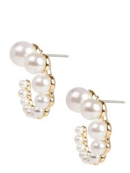 Half Pearl Earring - Ivory