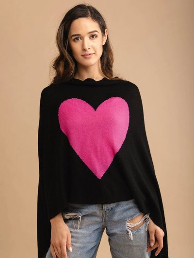 Saachi Style Heart Cashmere and Silk Poncho product