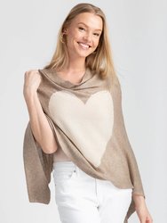 Heart Cashmere and Silk Poncho