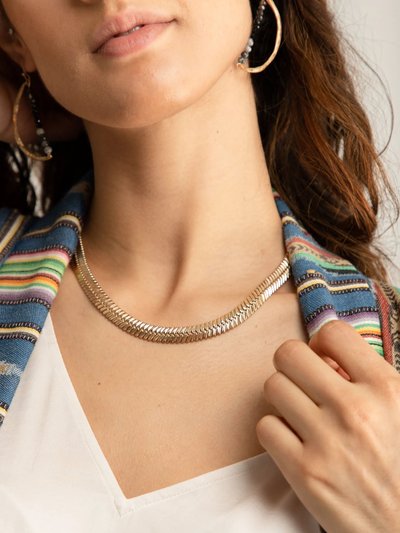 Saachi Style Herringbone Chain Necklace product