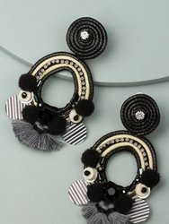 Horace Clip-On Statement Earring - Black