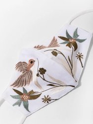 Hummingbird Embroidered Face Mask