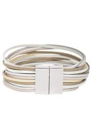 Jolie Metallic Leather Bracelet