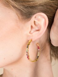 Kaleidoscope Hoop Earring