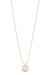Kiera Long Pendant Adjustable Necklace - White