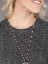 Kiera Long Pendant Adjustable Necklace - Gray