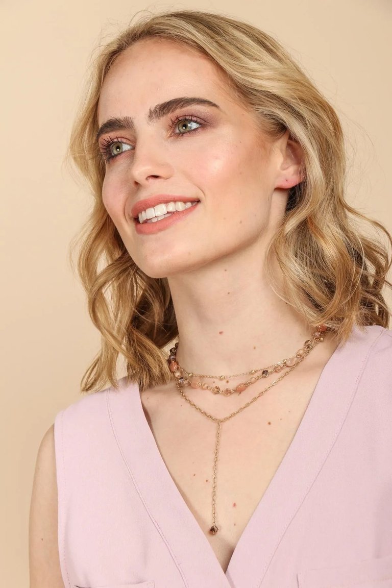 Layer Cake Necklace - Pink