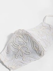 Linen Embroidered Mask