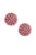 Metallic Crochet Thread Cluster Stud Earring (Set Of 3) - Pink