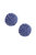 Metallic Crochet Thread Cluster Stud Earring (Set Of 3) - Blue