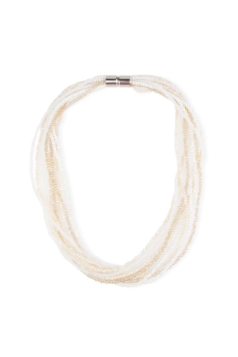 Multi Strand Crystal Ombre Necklace