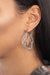 Multi Surface Hoop Earring - Silver