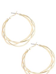 Multi Surface Hoop Earring