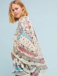 Mystical Garden Ruffle Sleeve Kimono