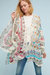 Mystical Garden Ruffle Sleeve Kimono - Natural