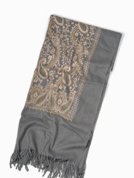 Nora Embroidered Reversible Scarf