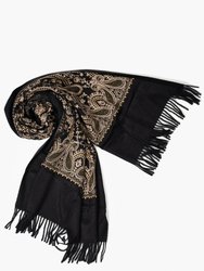 Nora Embroidered Reversible Scarf