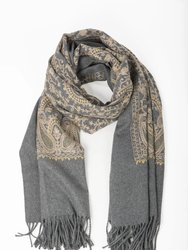 Nora Embroidered Reversible Scarf