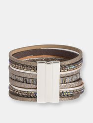 Optical Leather Bracelet