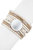 Optical Leather Bracelet - White