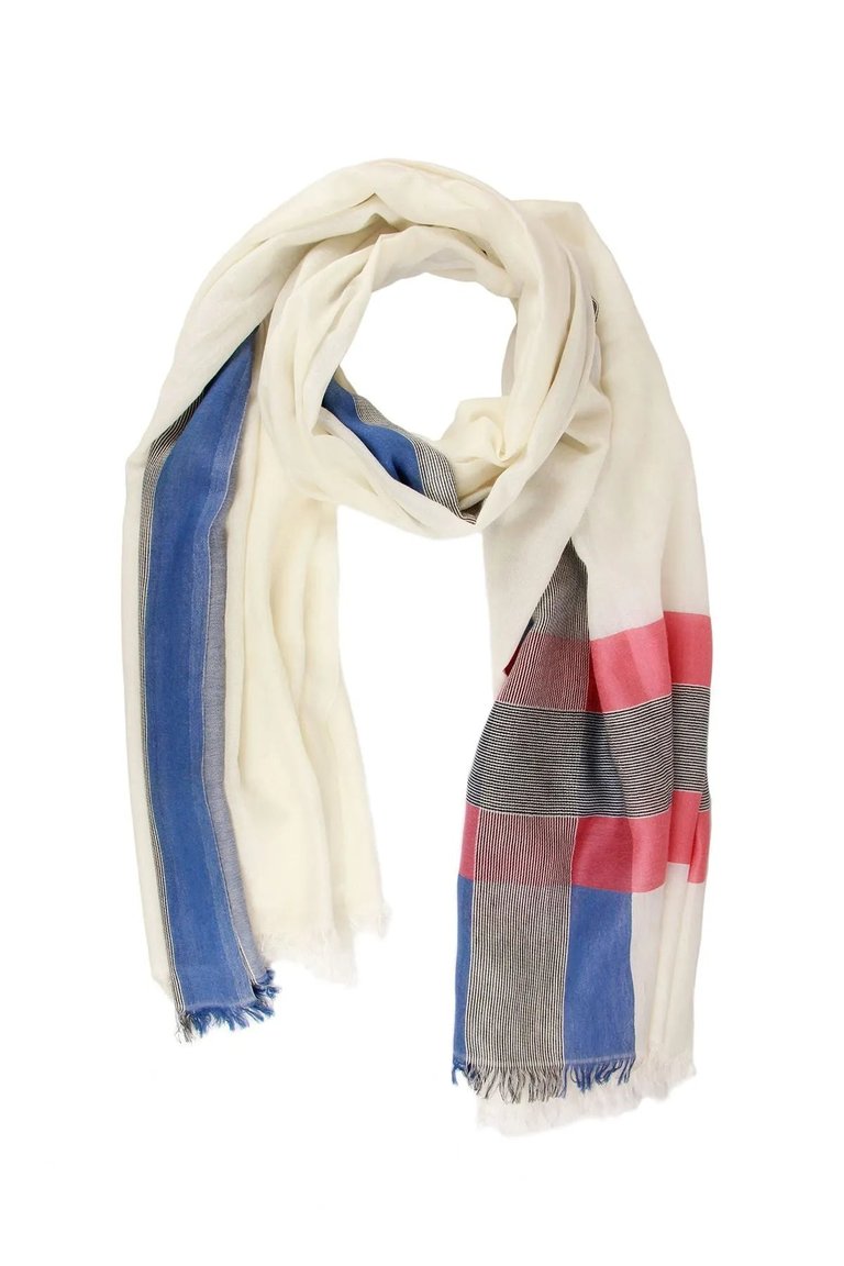 Oversized Plaid Scarf - Multi