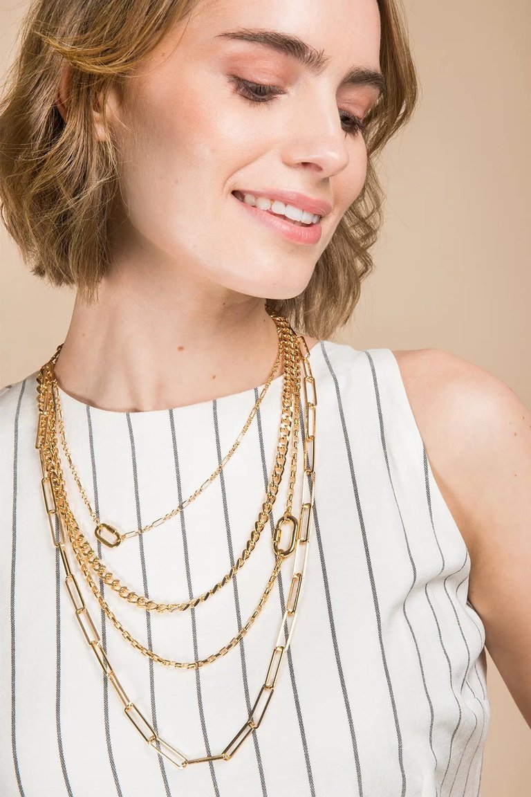 Parker Layered Necklace - Gold