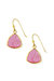 Pink Triangle Druzy Dangle Earring