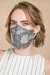 Primavera Embroidered Face Mask - Grey