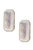 Prism Baguette Mini Stud Earring - White