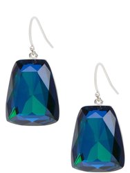Prism Cushion Earring - Blue