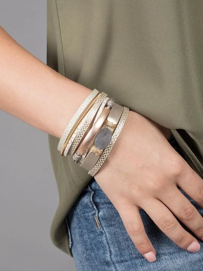 Saachi Style Refined Leather Bracelet product