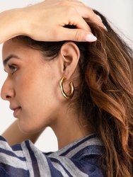 Remi Organic Hoop Earring - Gold