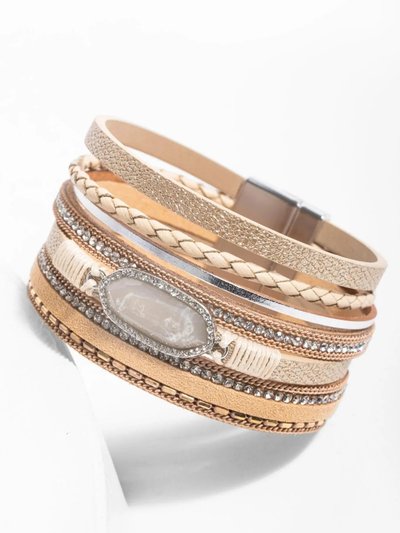 Saachi Style Reno Leather Bracelet product