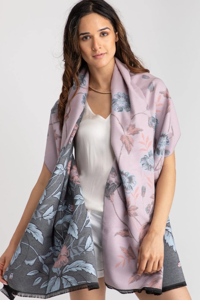 Reversible Garden Scarf - Lavendar