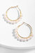 Rushing Water Pearl Hoop Earring