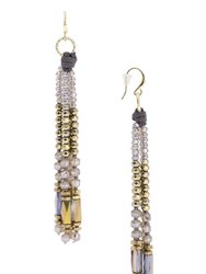 Sangria Beaded Tassel Earring