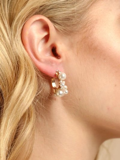 Saachi Style Scatter Pearl Hoop Earring product