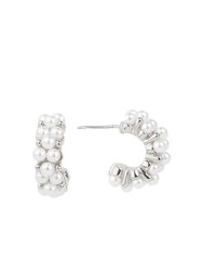 Seraphina Pearl Hoop Earring