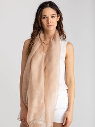 Sheer Social Wrap Scarf - Champagne