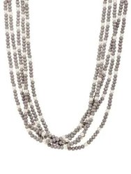 Short Crystal Pearl Necklace